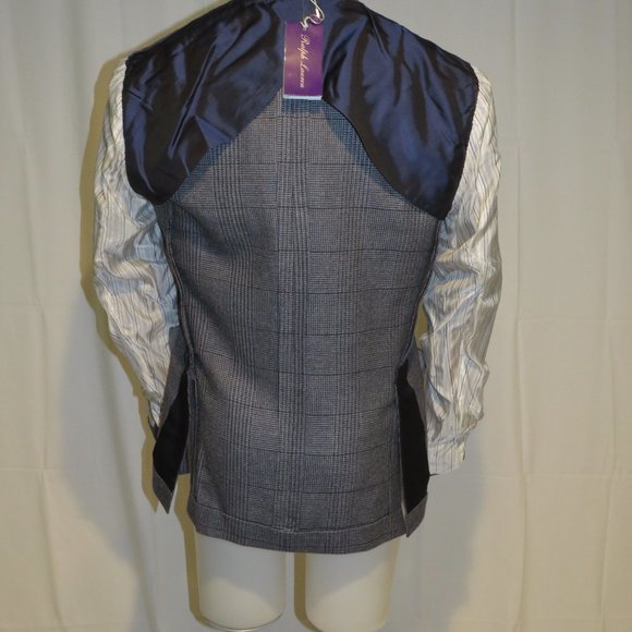 Ralph Lauren Purple Label Kent Linen Blend Glen Plaid Sport Coat 44R NWT $2995 - Picture 9 of 11